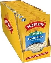 Tasty Bite Organic Basmati Rice, Microwaveable Cooked Rice, 8.8 Ounce, (Pack of 12)
