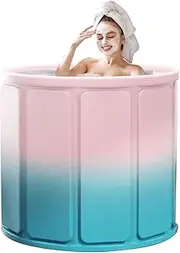 WJnflQN Foldable Bathtub for Kids - Portable Bath Tub for Home | Portable Outdoor Bathing Tub, Full Body Bathtub for Elderly Kids Hotel Travel Camping Home Use