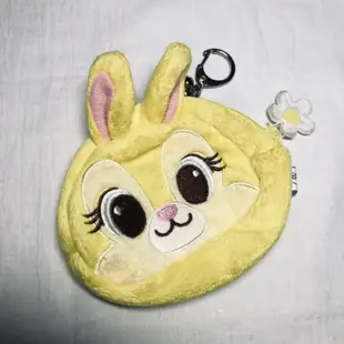 🐰迪士尼Disney日本帶回Bunny邦妮兔小花點點鈴鐺毛絨零錢包#桑普兔#小鹿斑比#黃色兔子