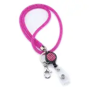 Retractable Lanyard Badges Holder For Cellphones Office Id Hanging Rope Mesh Necklace Strap Universal Keychain
