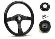 SAAS Steering Wheel SW515BL-R & boss for Mitsubishi DELICA 1994-1996