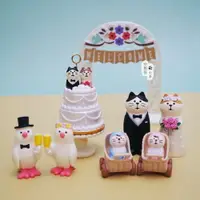 在飛比找樂天市場購物網優惠-日式zakka創意柴犬貓咪婚禮擺件情侶可愛治愈送朋友結婚小禮