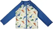 Takihyo(タキヒヨー) Takihiyo 221312000 Sleeve Switching Rash Guard, Dinosaur Shark, Open Front, Long Sleeve, UV Protection, Swimsuit, for Boys and Children