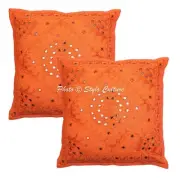 Ethnic Decorative Sofa Cushion Covers 40x40 cm Embroidered Cotton Pillow Cases