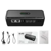 DC UPS Mini Uninterrupted Power Supply 5V 9V 12V Output for Routers Cameras 18W Battery Backup 10400mahEU/US Plug