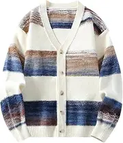 [Generic] Men's Winter Slim Fit Knitted Cardigan V-Neck Design Warm Japanese Sweater Cardigan