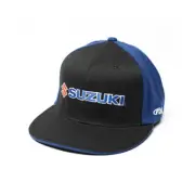 Factory Effex 15-88452 Suzuki Team Flex-Style Hat Black/Blue (L/XL)