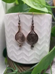 2” Copper-tone Retro Boho Drop Dangle Earring Set New Free Ship B4986