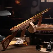 Thompson Submachine Gun Toy 3D ROKR Wooden Puzzle LQB01
