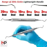 Periodontal Dental Posterior Sickle Scaler 204S Hollow Handle Calculus Removal