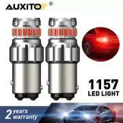 AUXITO 1157 2057 Red LED Stop Turn Signal Brake Tail Light Bulbs BAY15D CANBUS K (for: Subaru)