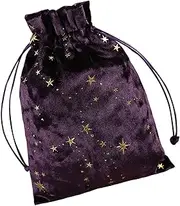 [Generic] Velvet Tarot Bag - Jewelry Pouch Storage Bag Drawstring Tarot Pouch,Multifunctional Jewelry Bags, for Tarot & Dice, Oracle Cards Pouch for & Christmas