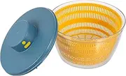 BRIGHTFUFU 1Pc Electric Salad Spinner Drain Basket for Quick Vegetable Drying Efficient Lettuce Dryer for Home and Restaurants Second Drain Design No Oil Splash