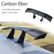 1pc 17cm Black Carbon Fiber Car Auto Tiny Mini Rear Tail Spoiler Wing Decoration