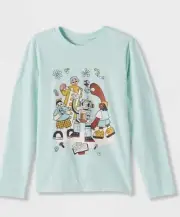 Boys Robot Graphic Long Sleeve T-Shirt Cat & Jack Blue XS 4/5