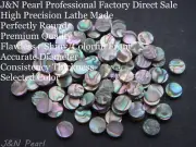 100+5pcs Free 4.0mm Green Abalone Dots,Colorful and/or Shiny Front, A Grade