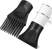 Vaguelly 2Pcs Hair Dryer Attachment Diffuser Narrow Nozzle for Blower Precision Engineered Hair Styling Tools for Curly Straight Hair Durable Heat Resistant