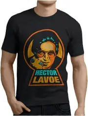 New Popular Hector Lavoe Singer Men's Black T-Shirt Retro trendy material X-Large