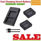 Battery USB Travel Charger Fr Panasonic Lumix DC-TZ90 DC-GX9 DC-LX100 II DC-G100