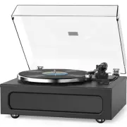 WOCKODER Vinyl Record Player All-in-1 LP Turntable Built-in Four Speakers HiF...