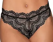 [Dreamgirl] Women's Lace Tanga Open Crotch