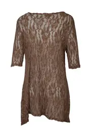 Lace Print Tunic--CLA-6610