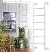 Emergency Egress Ladder for Window Well Fire Climbing Ladder Wall Mounted Hanging Ladder for Home Loft, Custom Universal Twin Bunk Bed Climb Ladders, Easy Assembly, Loads 330lbs(155cm/61in)