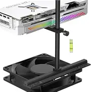 GPU Support Bracket, Graphics Card Support, GPU Bracket Brace, Video Card Sag Holder Bracket, GPU Stand, Adjustable Anti Sag GPU Stand for Fan Aluminum 129mm