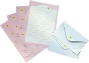 Ciieeo Envelopes Letter Paper Set 10 Sets of Mini Envelopes with Paper Letters Writing Stationery Random Style