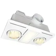 Brilliant Supernova II Duo Bathroom 3 in 1 Heater Exhaust Fan Light