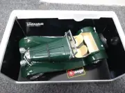 Burago Jaguar SS100 1937 Green 1/18 Scale Die Cast Metal Model Car 3006