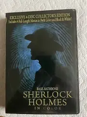 Basil Rathbone Sherlock Holmes 4 Disc Collection 4 Full Length Movies
