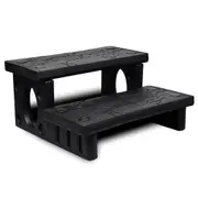 vidaXL Black Spa Steps