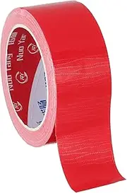 uxcell 1.8"x0.007" Bookbinding Tape, 22 Yard Cloth Bookbinding Repair Tape Book Binding Tape Self Adhesive for Repairing Old Books, Red