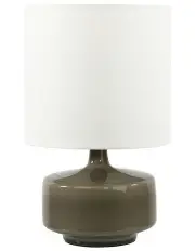 [Oriel Lighting] Fawn Ceramic Table Lamp in Grey