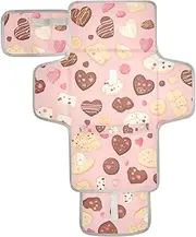 Reusable Changing Table pad with Tissue Pocket Portable Changing pad for Baby Infant Travel Station Kit