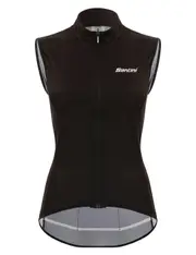 Santini Nebula Puro Women's Windbreaker Vest - Black Size L