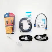 Bundle of 5 Cables (HDMI, USB, VGA) & 1 Adapter (Mini Display Port) - $74 Retail