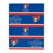 NRL Wrapping paper - Newcastle Knights - Old Design - 49cm X 69cm
