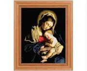 Virgin Mary Mother of God Cross Stitch Pattern Design Chart + Photo, LARGE Chart