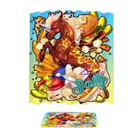 Cool Rudicorn Salty Junk Food Shower Curtain