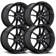 (Set of 4) Niche M223 DFS 17x8 5x120 +40mm Gloss Black Wheels Rims 17" Inch