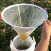 Bee Honey Filter Precision Screener Strainer Funnel-shaped Nylon Filtration Net