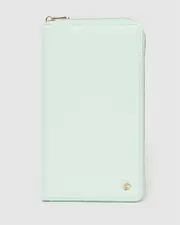 Mint Green Kenzie Multi Passport Travel Wallet