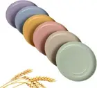 Wheat Straw Plates Lightweight Unbreakable Dinner Dishes Dishwasher & Microwave