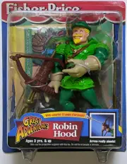 Great Adventures ~ 6" ROBIN HOOD ACTION FIGURE ~ Fisher-Price ~ SUPER-RARE