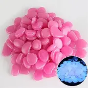500Pcs Glow in The Dark Rocks, Luminous Pebbles Glow Stones for Outdoor Decor,Luminous Stones Glow Gravel Rocks Decorative Stones for Fish Aquarium Garden Walkway (Color : Purple 2)