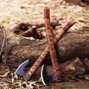 Custom Handmade Damascus Steel Axe Tomahawk Hatchet W/Sheath 14 Inch”