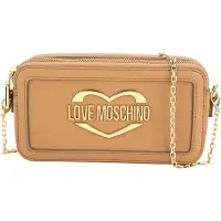 在飛比找Yahoo奇摩購物中心優惠-LOVE MOSCHINO 愛心字母標誌可拆鍊帶斜背/手拿包