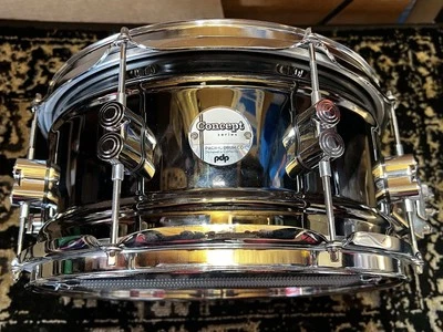 PDP PDSN6513BNCR 6.5X13 Black Nickel Over Steel Snare Drum